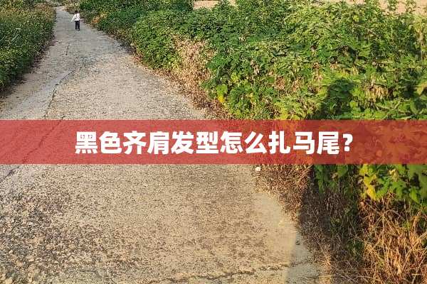 黑色齐肩发型怎么扎马尾？