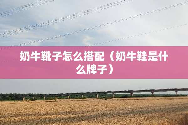 奶牛靴子怎么搭配（奶牛鞋是什么牌子）