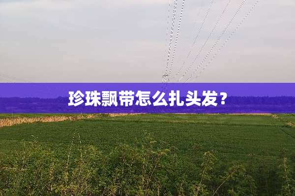 珍珠飘带怎么扎头发？
