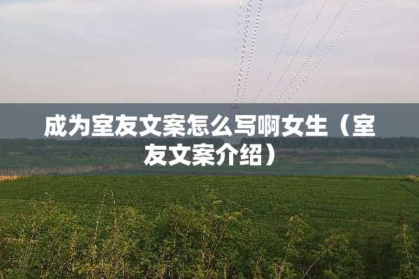 成为室友文案怎么写啊女生（室友文案介绍）
