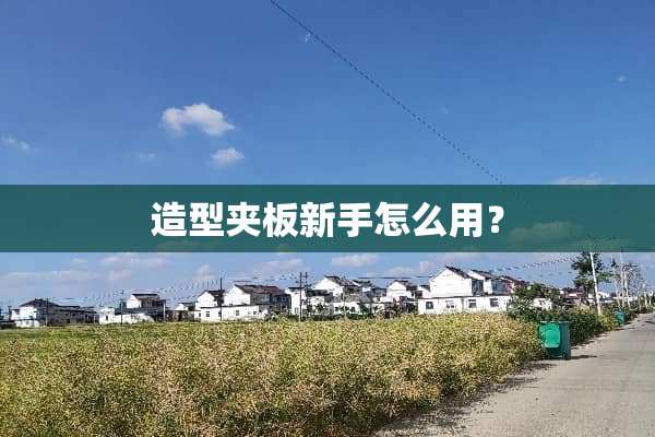 造型夹板新手怎么用？
