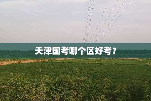 天津国考哪个区好考？