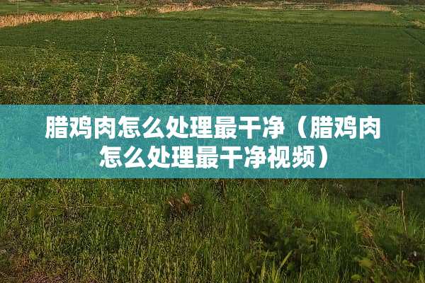 腊鸡肉怎么处理最干净（腊鸡肉怎么处理最干净视频）