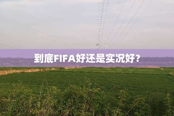 到底FIFA好还是实况好？