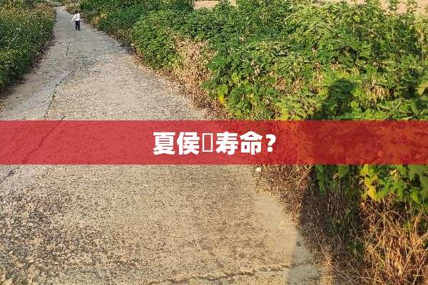 夏侯惇寿命？