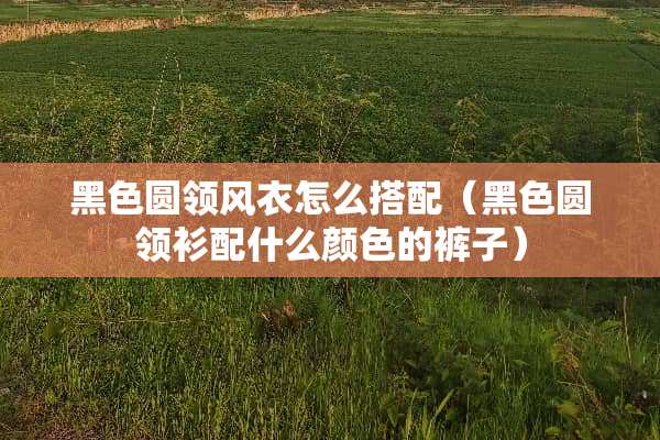 黑色圆领风衣怎么搭配（黑色圆领衫配什么颜色的裤子）