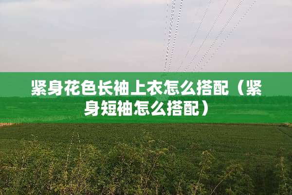 紧身花色长袖上衣怎么搭配（紧身短袖怎么搭配）