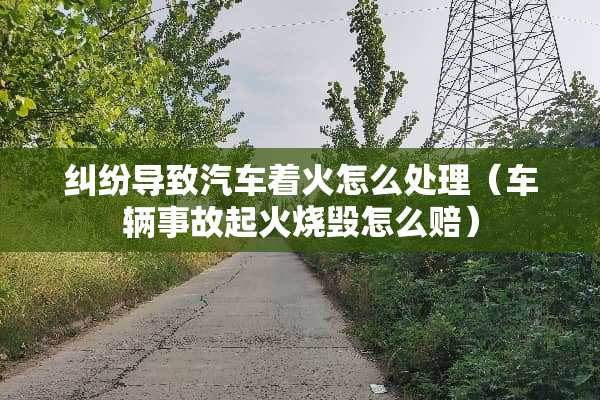 纠纷导致汽车着火怎么处理（车辆事故起火烧毁怎么赔）