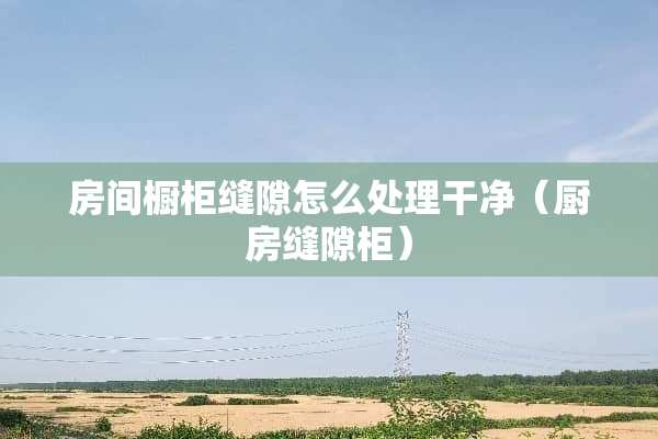 房间橱柜缝隙怎么处理干净（厨房缝隙柜）