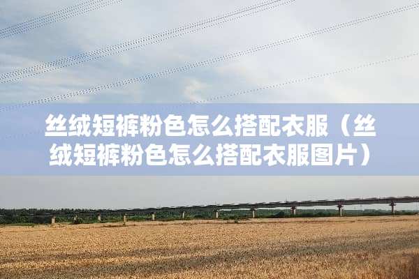 丝绒短裤粉色怎么搭配衣服（丝绒短裤粉色怎么搭配衣服图片）