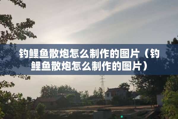 钓鲤鱼散*怎么制作的图片（钓鲤鱼散*怎么制作的图片）