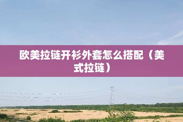 欧美拉链开衫外套怎么搭配（美式拉链）