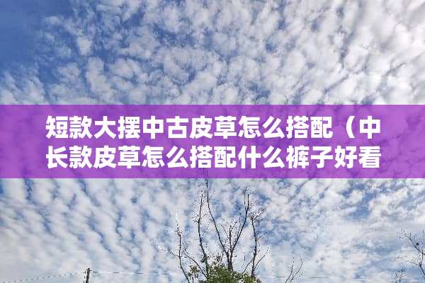 短款大摆中古皮草怎么搭配（中长款皮草怎么搭配什么裤子好看）