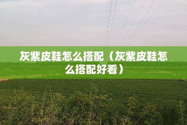 灰紫皮鞋怎么搭配（灰紫皮鞋怎么搭配好看）