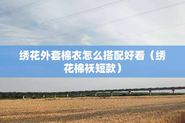 绣花外套棉衣怎么搭配好看（绣花棉袄短款）