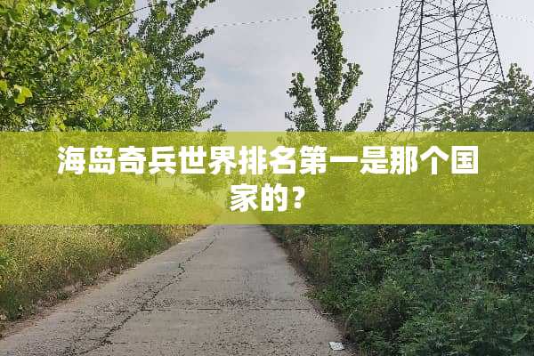 海岛奇兵世界排名第一是那个国家的？