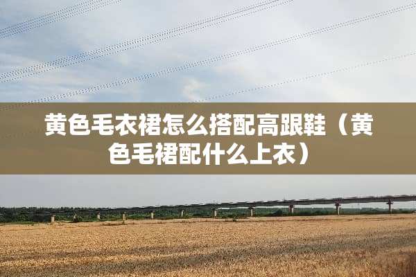 **毛衣裙怎么搭配高跟鞋（**毛裙配什么上衣）