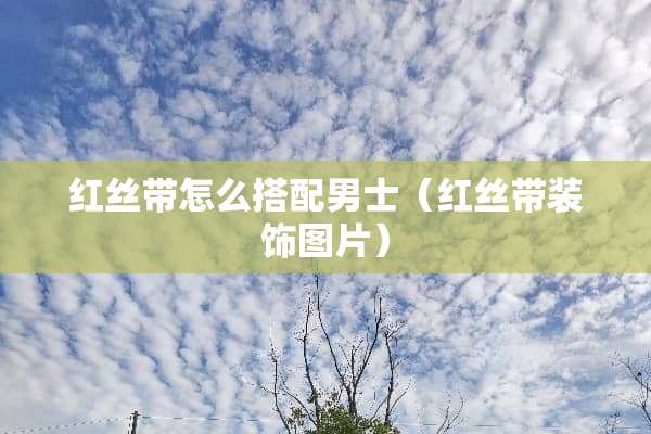 红丝带怎么搭配男士（红丝带装饰图片）