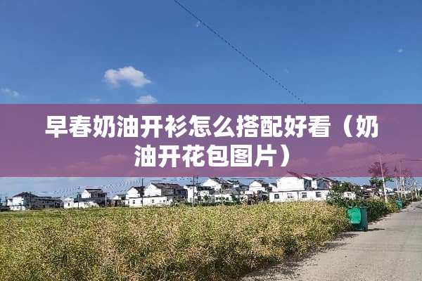 早春奶油开衫怎么搭配好看（奶油开花包图片）