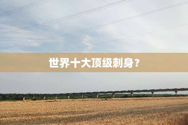 世界十大**刺身？