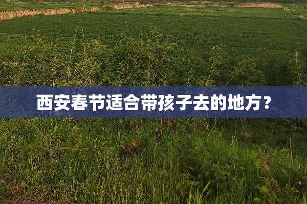 西安春节适合带孩子去的地方？