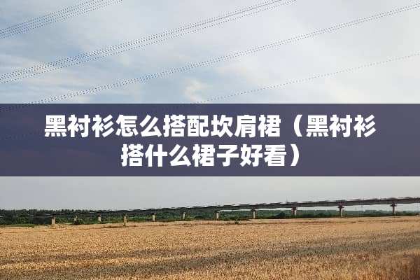 黑衬衫怎么搭配坎肩裙（黑衬衫搭什么裙子好看）
