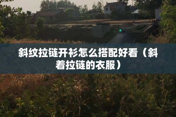 斜纹拉链开衫怎么搭配好看（斜着拉链的衣服）