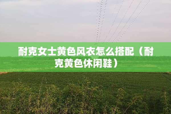 耐克女士**风衣怎么搭配（耐克**休闲鞋）