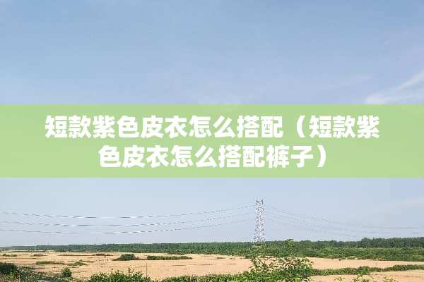 短款紫色皮衣怎么搭配（短款紫色皮衣怎么搭配裤子）