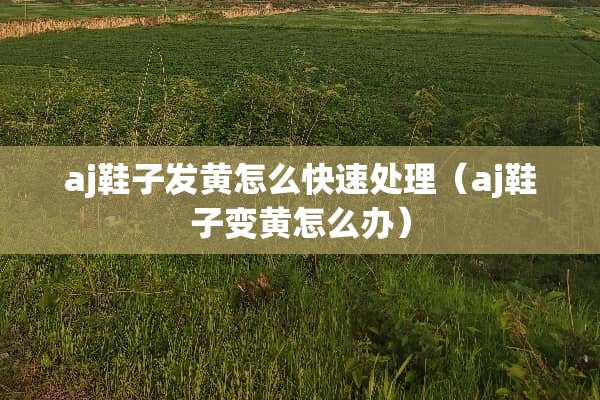 aj鞋子发黄怎么快速处理（aj鞋子变黄怎么办）