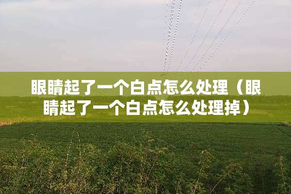 眼睛起了一个白点怎么处理（眼睛起了一个白点怎么处理掉）