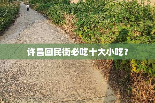 许昌**街必吃十大小吃？