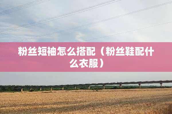 粉丝短袖怎么搭配（粉丝鞋配什么衣服）