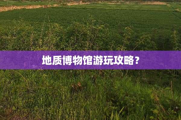 地质博物馆游玩攻略？
