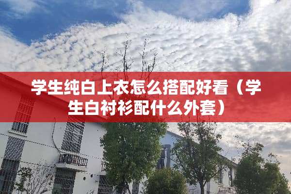 学生纯白上衣怎么搭配好看（学生白衬衫配什么外套）