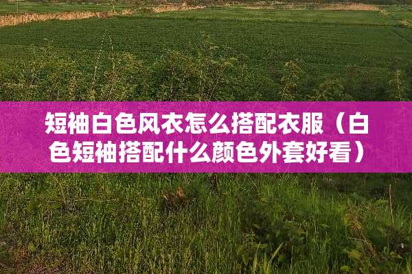 短袖白色风衣怎么搭配衣服（白色短袖搭配什么颜色外套好看）