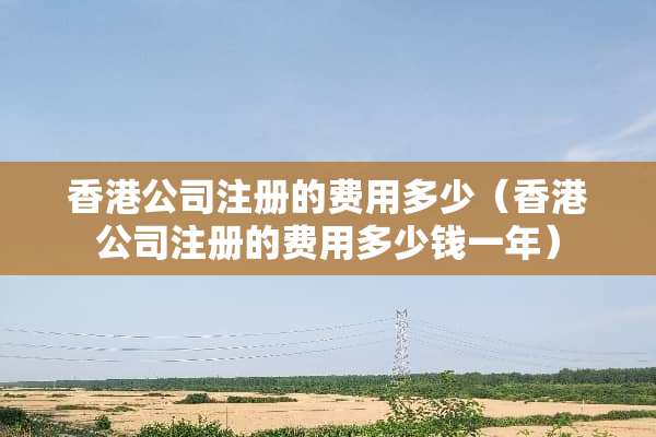 香港公司注册的费用多少（香港公司注册的费用多少钱一年）