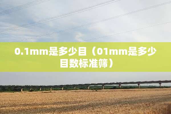0.1mm是多少目（01mm是多少目数标准筛）