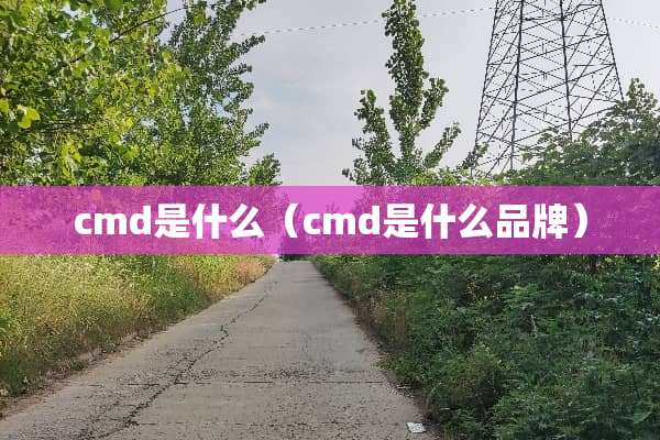 cmd是什么（cmd是什么品牌）