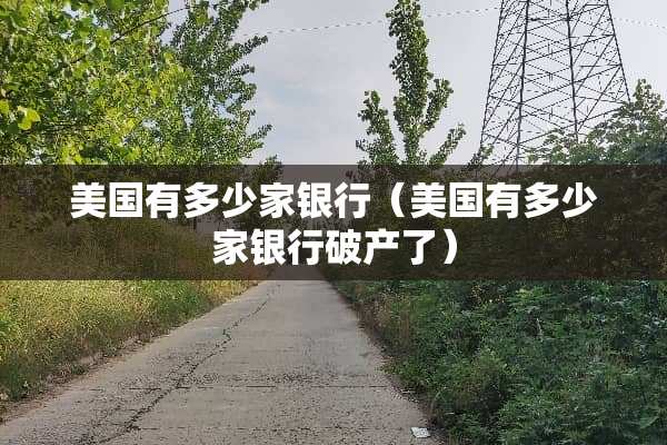 美国有多少家银行（美国有多少家银行破产了）