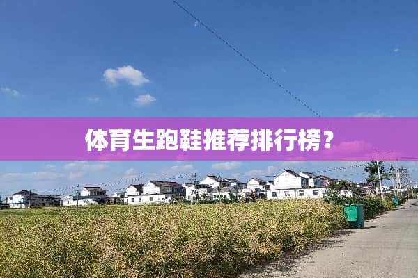 体育生跑鞋推荐排行榜？