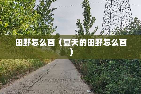 田野怎么画（夏天的田野怎么画）