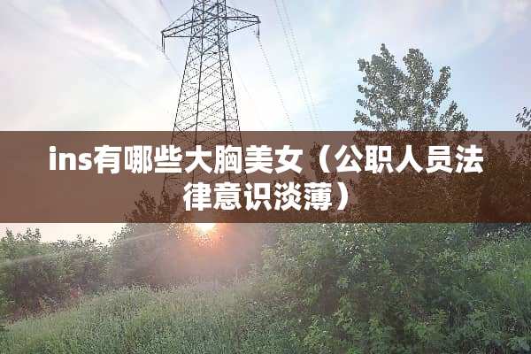 ins有哪些大胸**（公职人员法律意识淡薄）