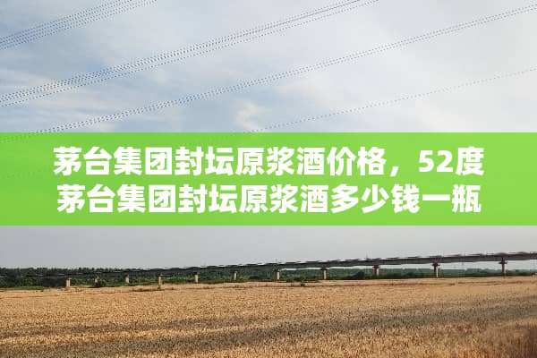 茅台集团封坛原浆酒价格，52度茅台集团封坛原浆酒多少钱一瓶？