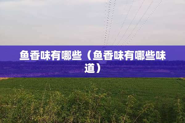 鱼香味有哪些（鱼香味有哪些味道）