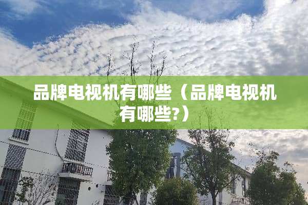 品牌电视机有哪些（品牌电视机有哪些?）