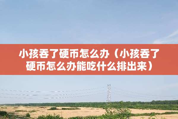 小孩吞了**怎么办（小孩吞了**怎么办能吃什么排出来）