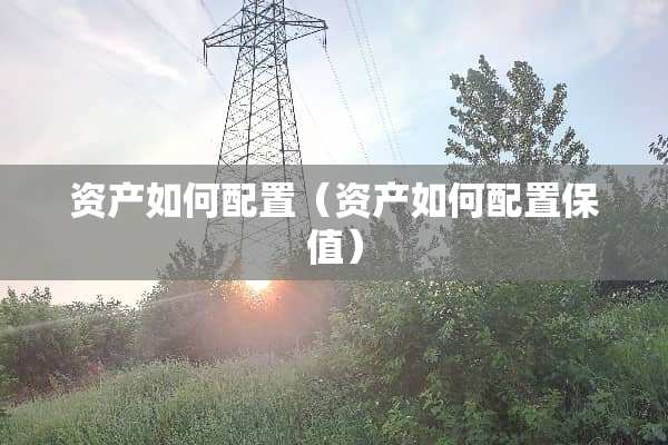 资产如何配置（资产如何配置保值）