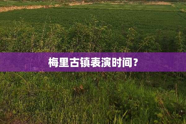 梅里古镇表演时间？