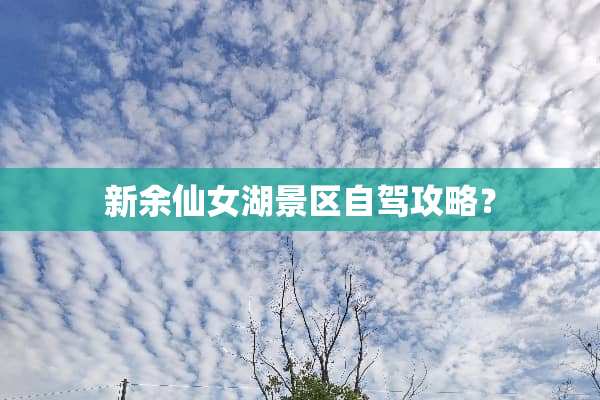 新余仙女湖景区自驾攻略？